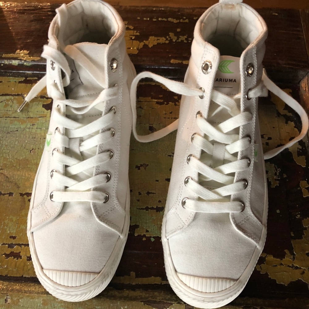 Off-White Canvas Sneakers